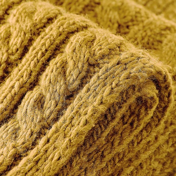 Cable Knit Melange Scarf  
