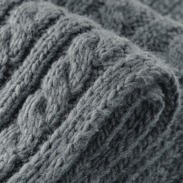 Cable Knit Melange Scarf  