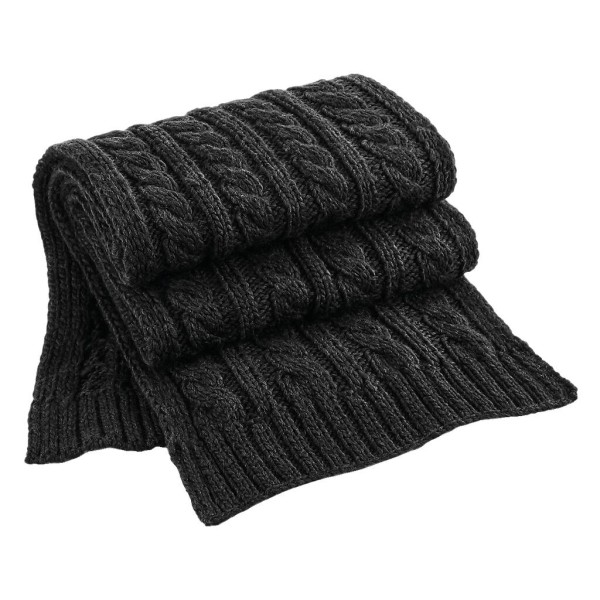 Cable Knit Melange Scarf  
