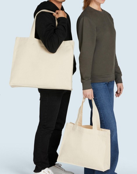 Canvas Wide Shopper with Fold LH  