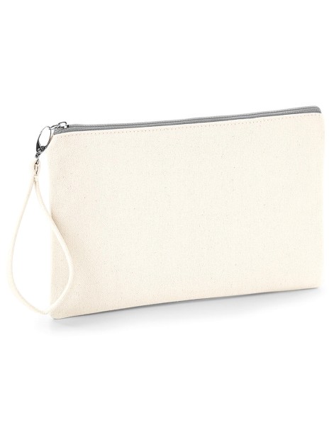 Canvas Wristlet Pouch  