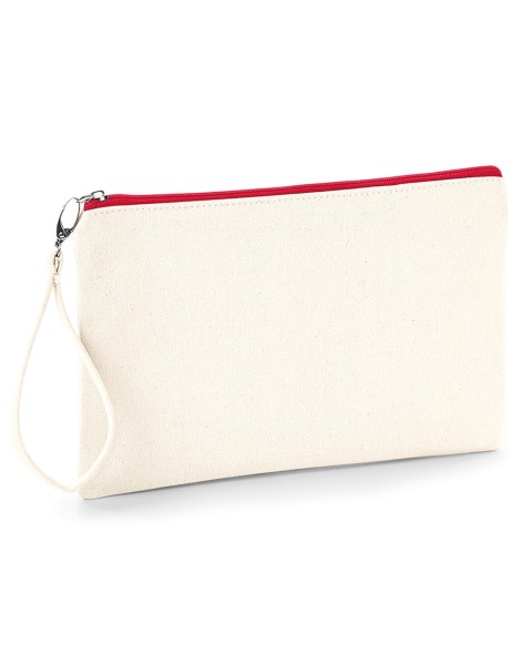 Canvas Wristlet Pouch  