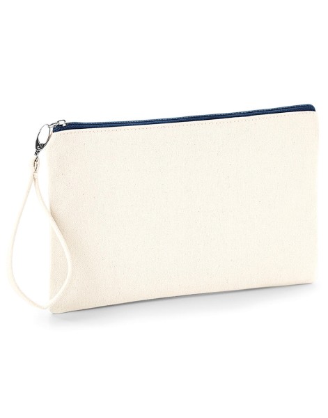 Canvas Wristlet Pouch  