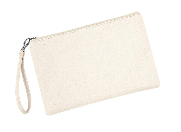 Canvas Wristlet Pouch  
