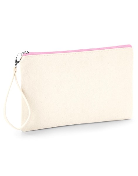 Canvas Wristlet Pouch  