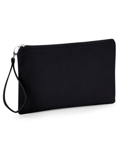 Canvas Wristlet Pouch  