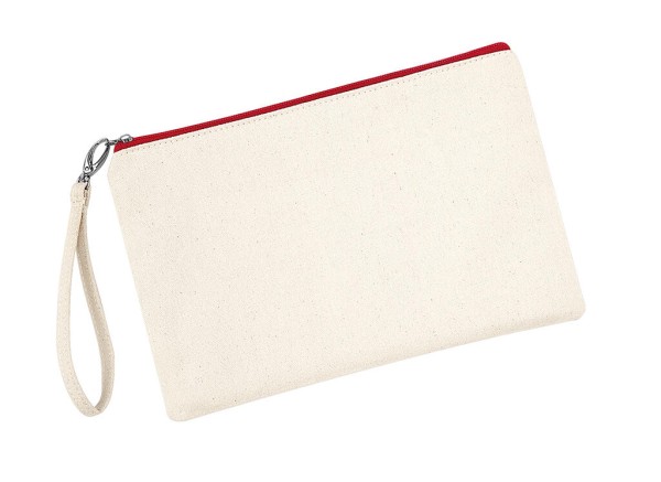 Canvas Wristlet Pouch  