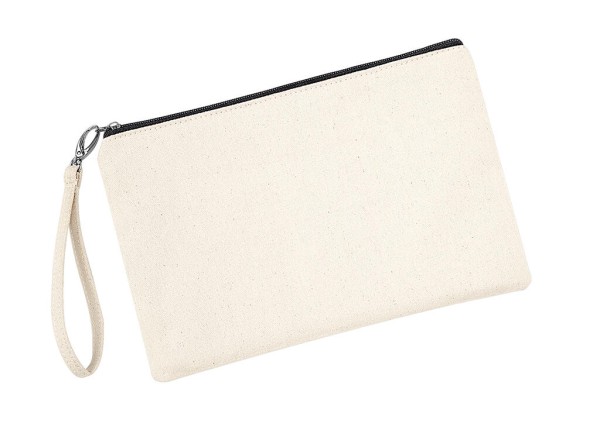 Canvas Wristlet Pouch  