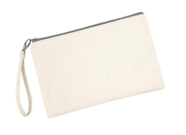 Canvas Wristlet Pouch  