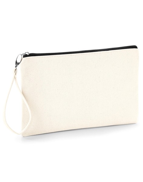 Canvas Wristlet Pouch  