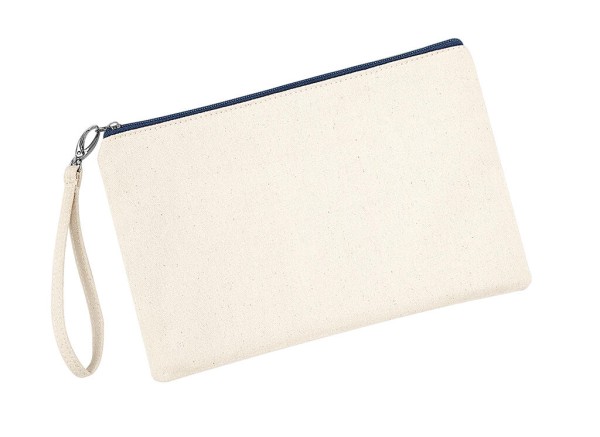 Canvas Wristlet Pouch  