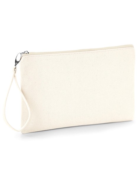 Canvas Wristlet Pouch  