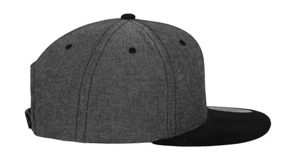 Chambray-Suede Snapback  