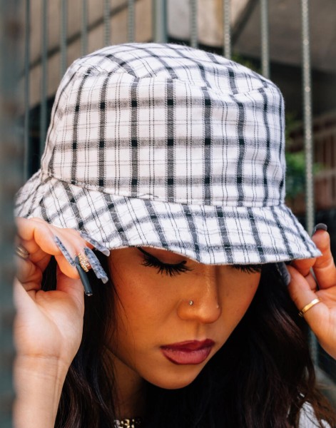 Check Bucket Hat  