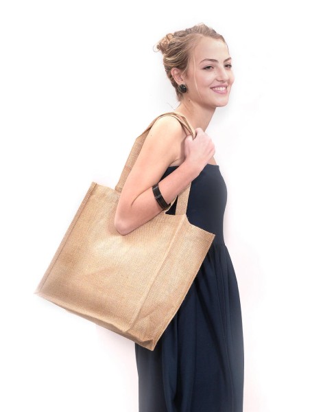 Chennai Short Handled Jute Shopper Bag  