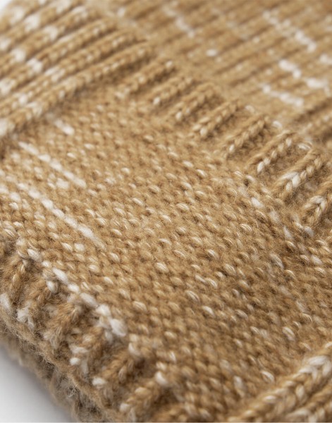Chunky Knitted Patch Beanie  