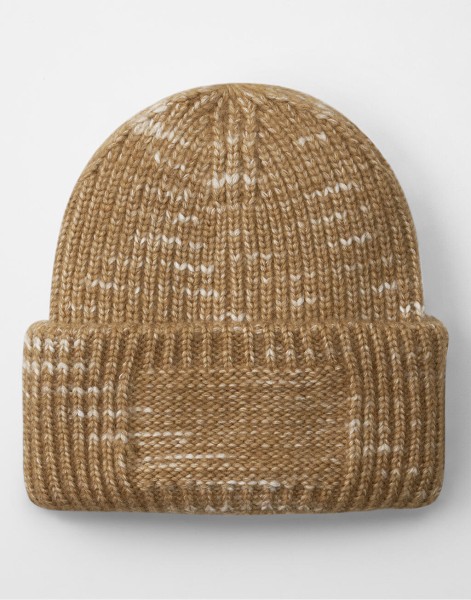 Chunky Knitted Patch Beanie  