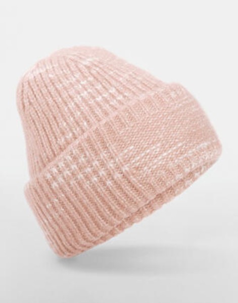 Chunky Knitted Patch Beanie  