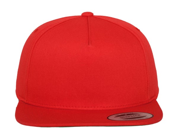 Classic 5 Panel Snapback Piros 