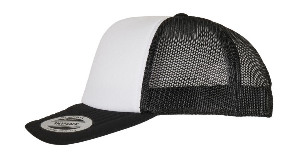Classic Curved Foam Trucker Cap – White Front  