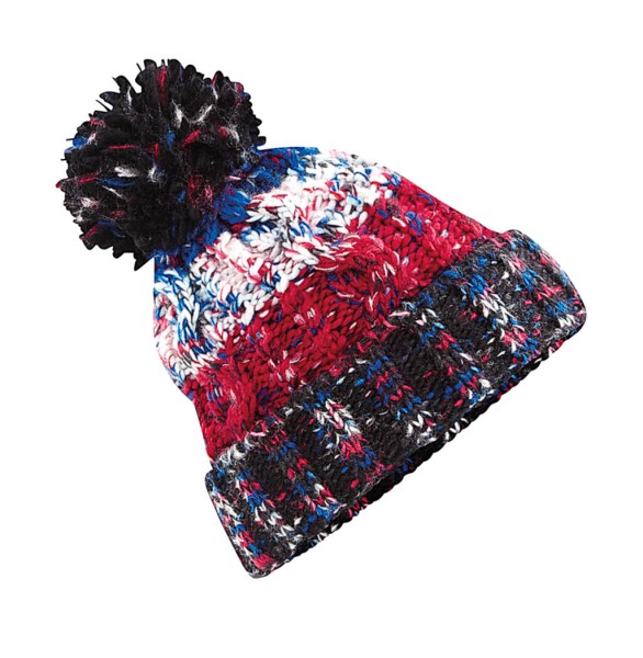 Corkscrew Pom Pom Beanie  