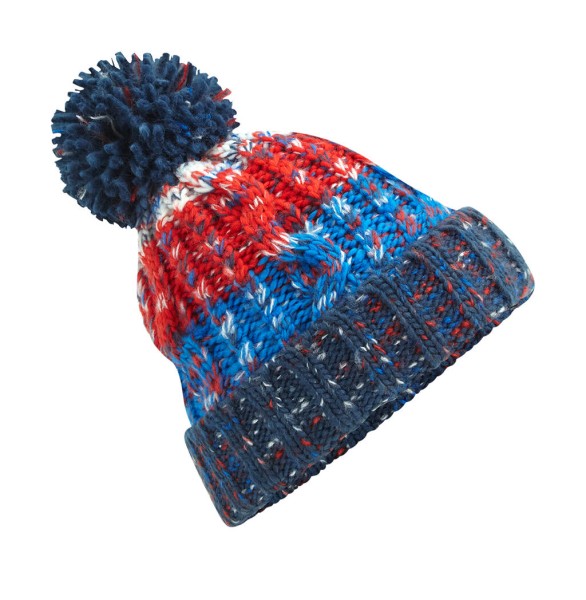 Corkscrew Pom Pom Beanie  