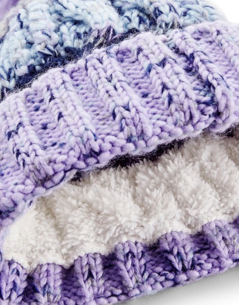 Corkscrew Pom Pom Beanie  