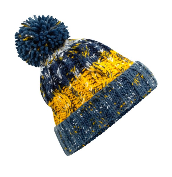 Corkscrew Pom Pom Beanie  