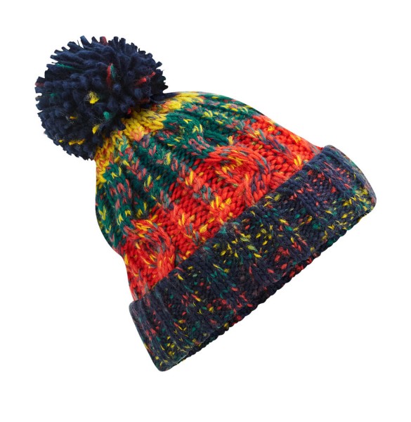 Corkscrew Pom Pom Beanie Rózsaszín 