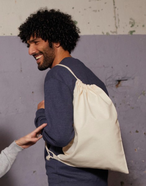 Cotton Backpack Single Drawstring  