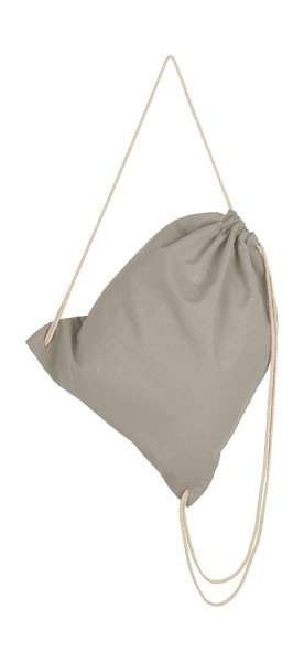 Cotton Drawstring Backpack Szürke 
