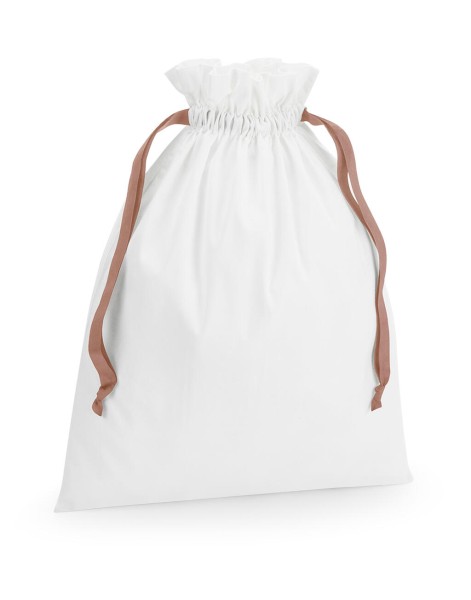 Cotton Gift Bag with Ribbon Drawstring  