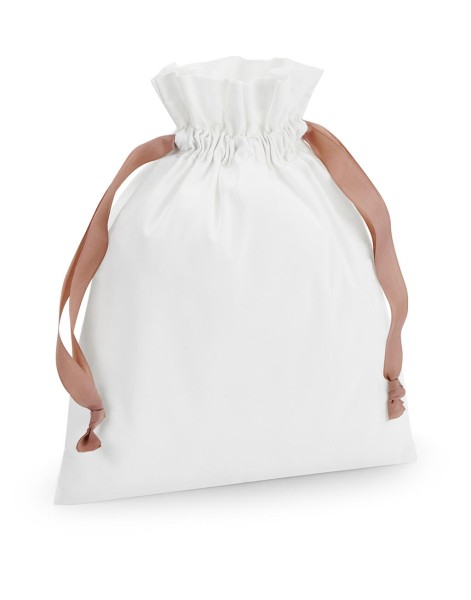 Cotton Gift Bag with Ribbon Drawstring  