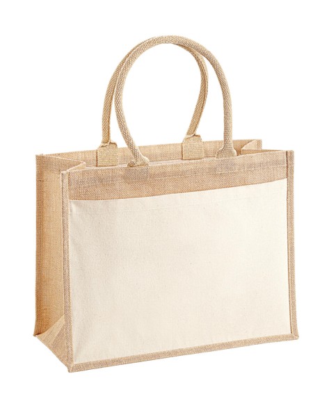 Cotton Pocket Jute Shopper  