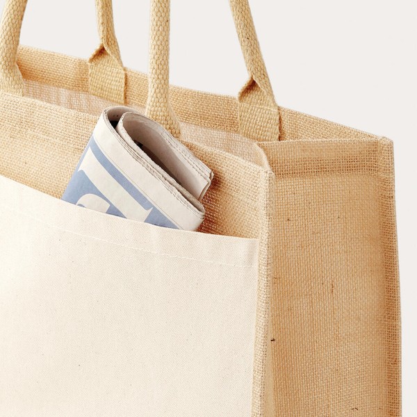 Cotton Pocket Jute Shopper  