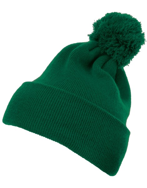 Cuffed Pom Pom Knit Beanie  