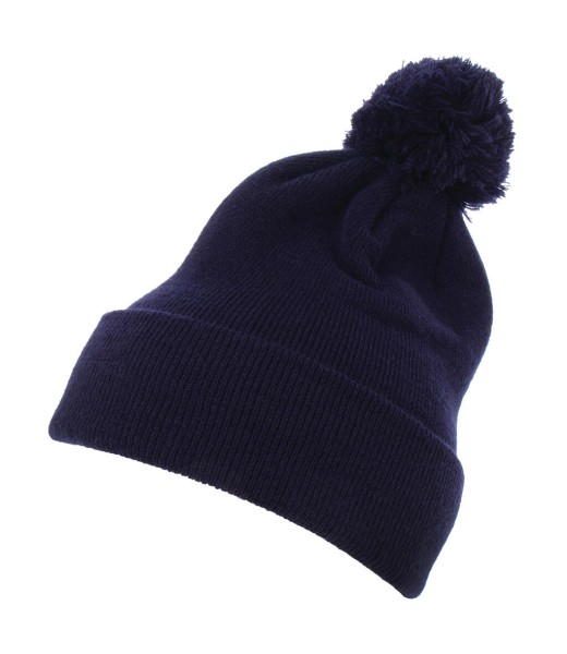 Cuffed Pom Pom Knit Beanie  