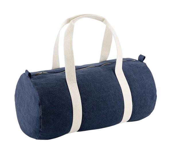 Denim Barrel Bag  