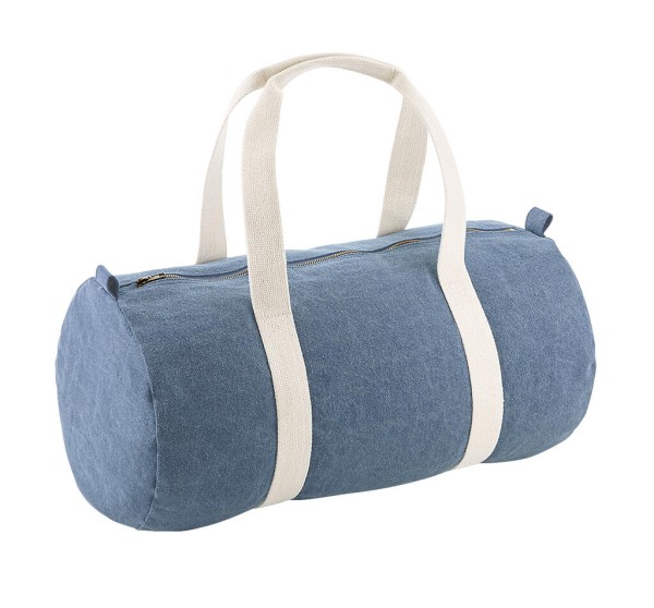 Denim Barrel Bag  