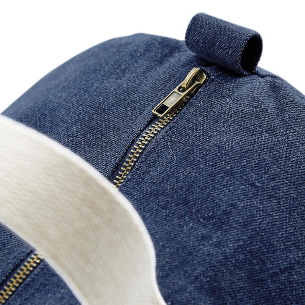 Denim Barrel Bag  