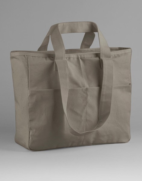 Double Handle Cargo Pocket Tote  