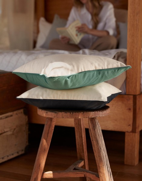 Fairtrade Cotton Piped Cushion Cover  