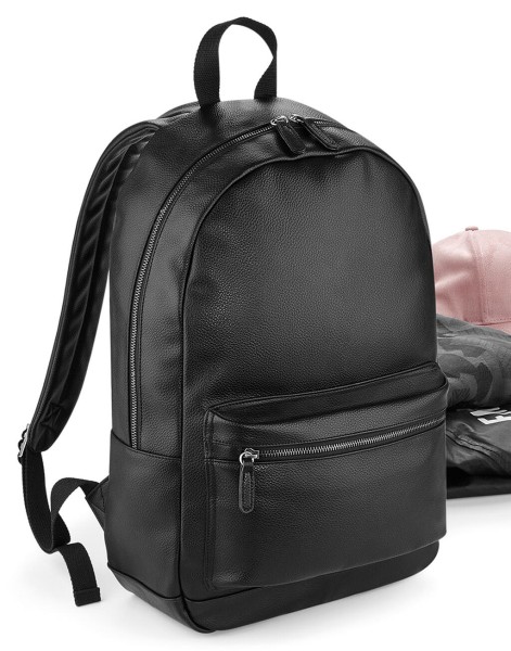 Faux Leather Fashion Backpack  