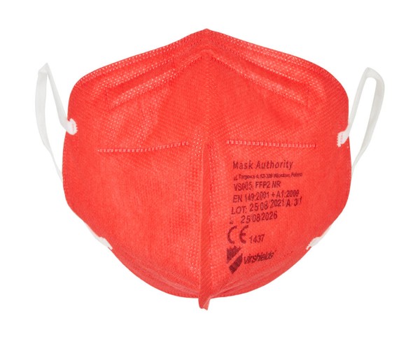 Filtering half mask FFP2 5-ply Piros 