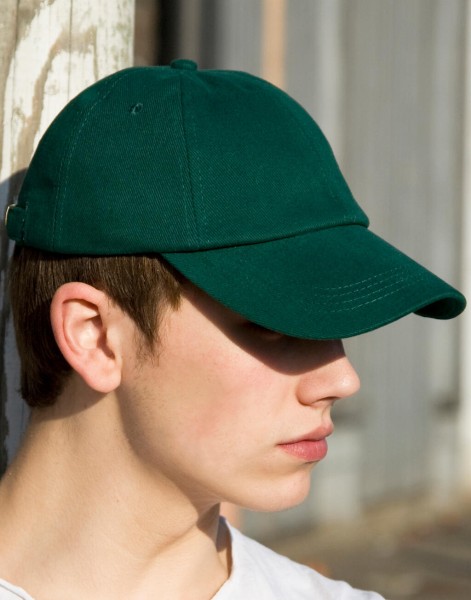 Flat Brushed-Cotton-Cap Piros 