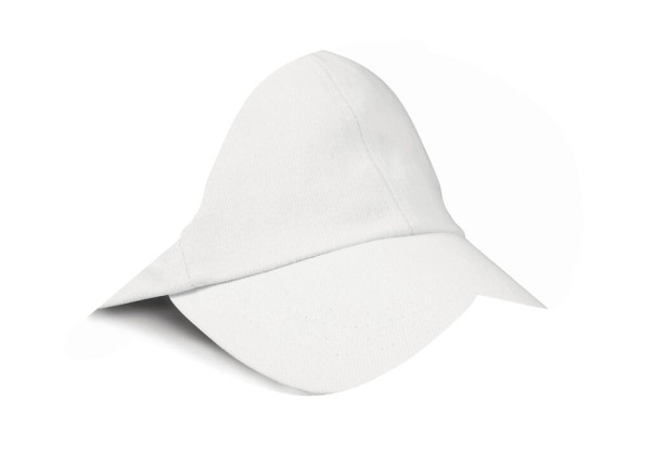 Flat Brushed-Cotton-Cap Fehér 