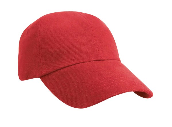 Flat Brushed-Cotton-Cap Piros 