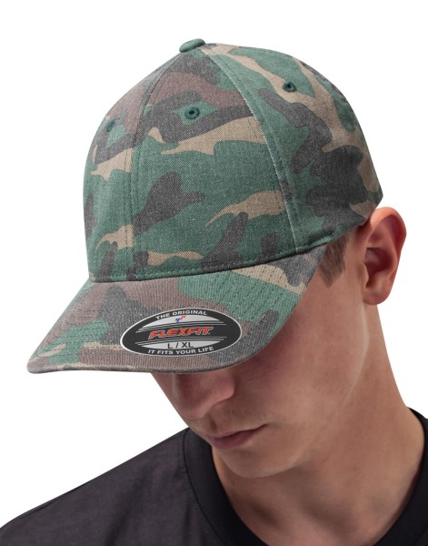 Flexfit Garment Washed Camo  