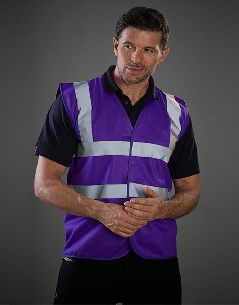 Fluo 2 Band+Brace Waistcoat Piros 