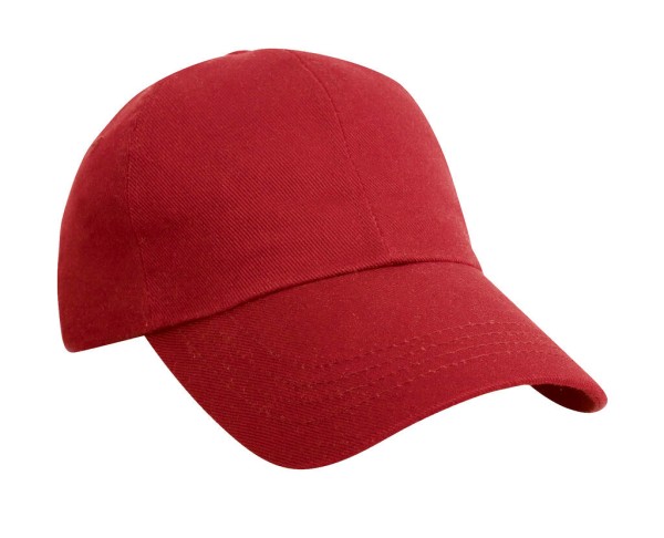 Heavy Cotton Drill Cap Piros 